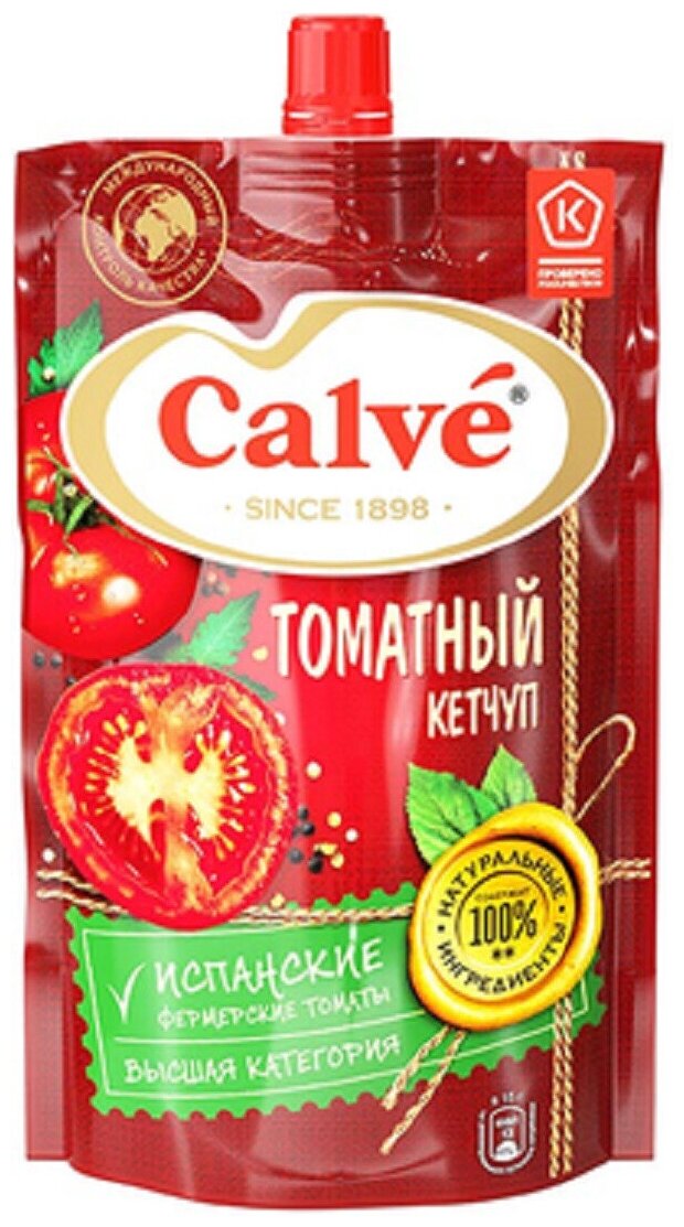 "Calve", кетчуп Томатный, 350 г