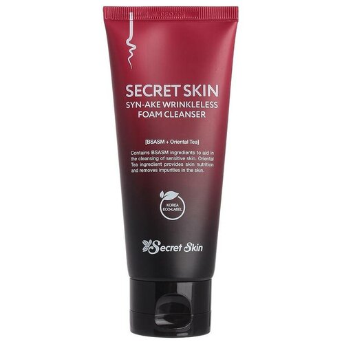 Secret Skin Пенка для умывания антивозрастная SYN-AKE WRINKLELESS FOAM CLEANSER, SECRET SKIN крем для рук secret skin syn ake wrinkleless hand cream 50 мл