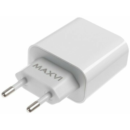 Зарядное устройство Maxvi CHL-242, 2 USB, 2,4A, белый maxvi chl 242t 12 вт белый