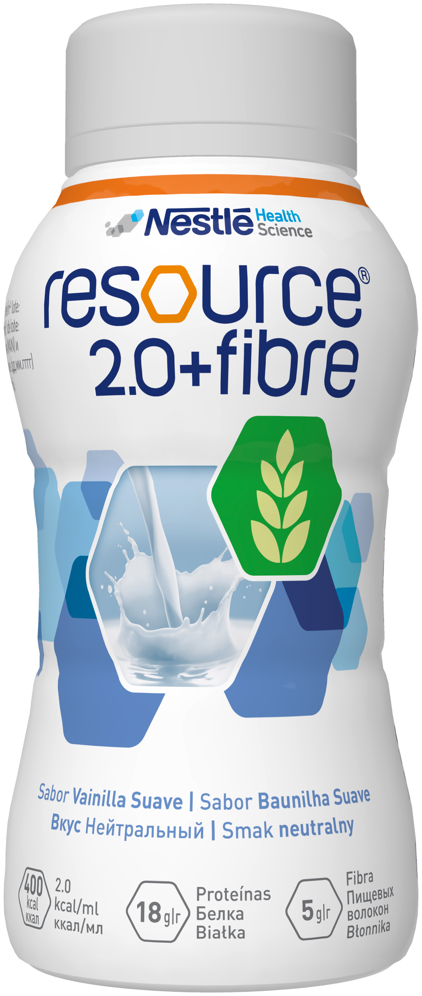 Resource (Nestle) 2.0 Fibre, готовое к употреблению, 200 мл, нейтральный