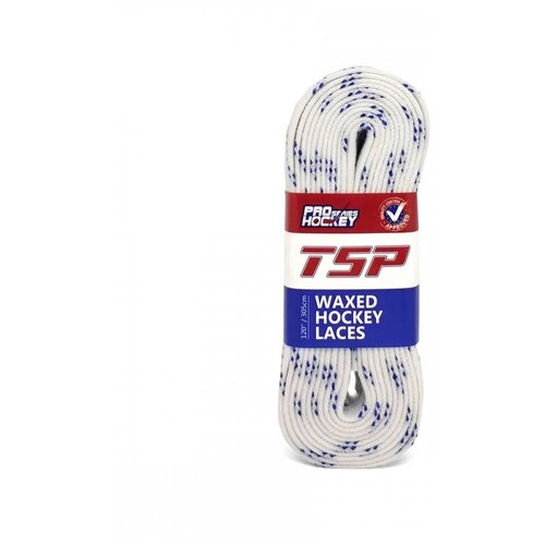 Шнурки TSP EXTRA WIDE широкие 274 см, белые без пропитки