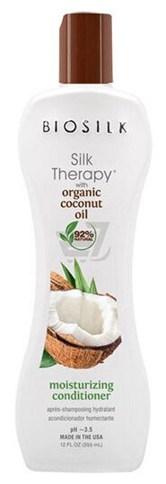 Кондиционер увлажняющий Biosilk Silk Therapy Organic Coconut Oil Moisturizing Conditioner 355 мл BSTOCC12-2