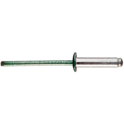 Заклепка вытяжная 4,0x16 мм алюминий/сталь зеленая RAL 6005 (100 шт.)