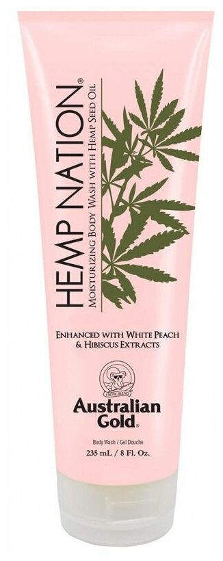 Гель для душа Hemp Nation Peach & Hibiscus Australian Gold