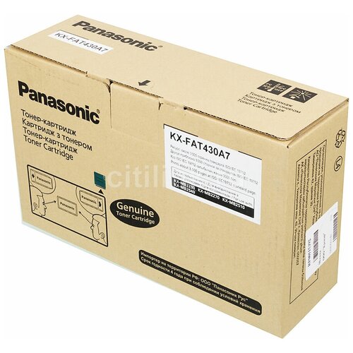 Картридж Panasonic KX-FAT430A7 картридж cactus kx fat430a7 26000стр желтый