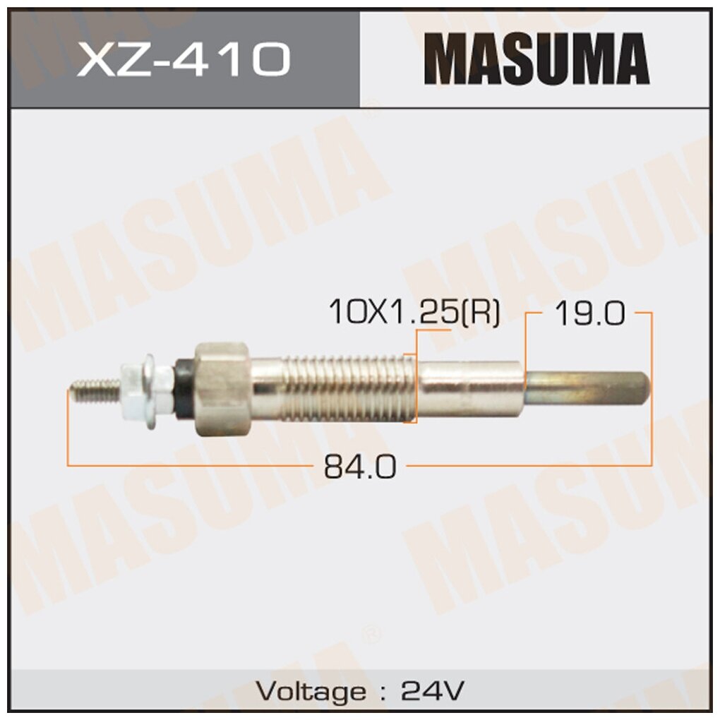 Свеча Накаливания Mazda Masuma Xz-410 Masuma арт. XZ-410