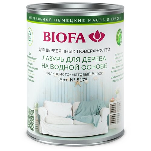 5175 Лазурь для дерева на водной основе 1 л 5114 Мятная ириска