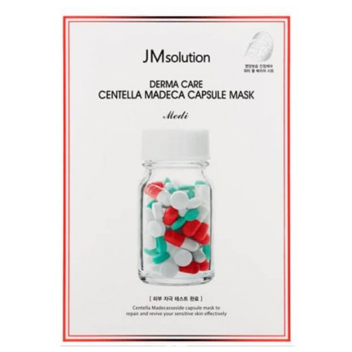 фото Jmsolution маска успокаивающая целлюлозная - derma care centella madeca capsule mask, 30мл