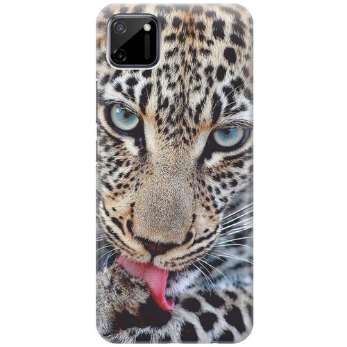 фото Cиликоновый чехол на realme c11 / рилми с11 с принтом "леопард" gosso