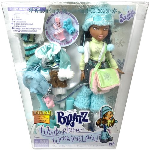 Кукла Саша из Братц серии Сказочная зима 2003, Bratz Wintertime wonderland Sacha.