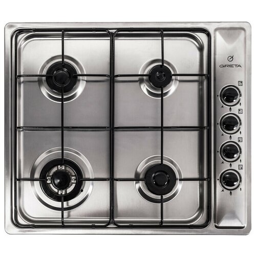Газовая варочная панель GRETA СВ-4 X серебристый 971200₽