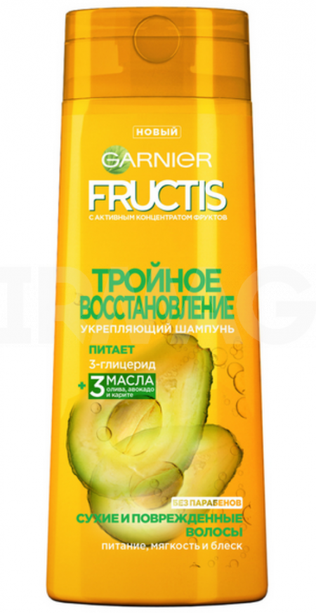 Набор из 3 штук GARNIER Fructis 400мл Тройное восстановление