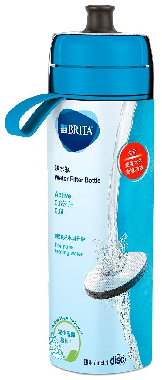 Фильтр-бутылка Brita Fill&Go Active синий - фотография № 5