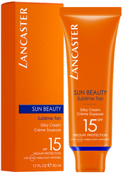 Lancaster крем Sun Beauty Silky Cream Сияющий загар, SPF 15, 50 мл