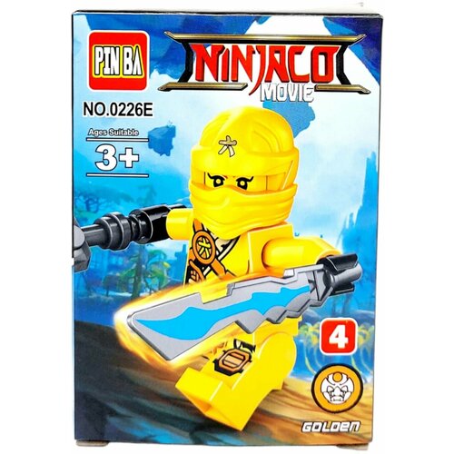 Конструктор Фигурка Персонаж Желтый ниндзя Ninjago Golden