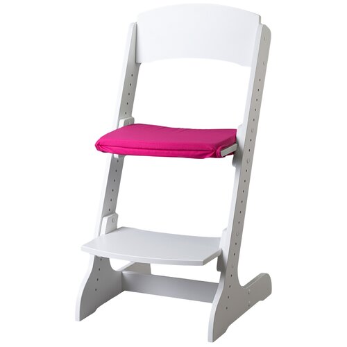 фото Набор: растущий стул alpika-brand eco materials сlassic, белоснежка плюс мягкая сидушка на сидение розовая
