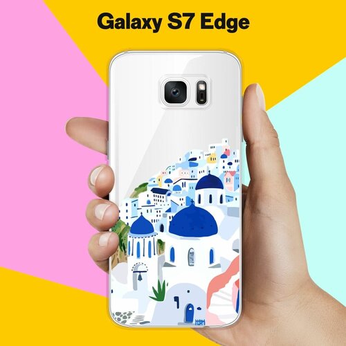 Силиконовый чехол на Samsung Galaxy S7 Edge Греция / для Самсунг Галакси С7 Едж силиконовый чехол на samsung galaxy s7 edge синий цвет для самсунг галакси с7 едж