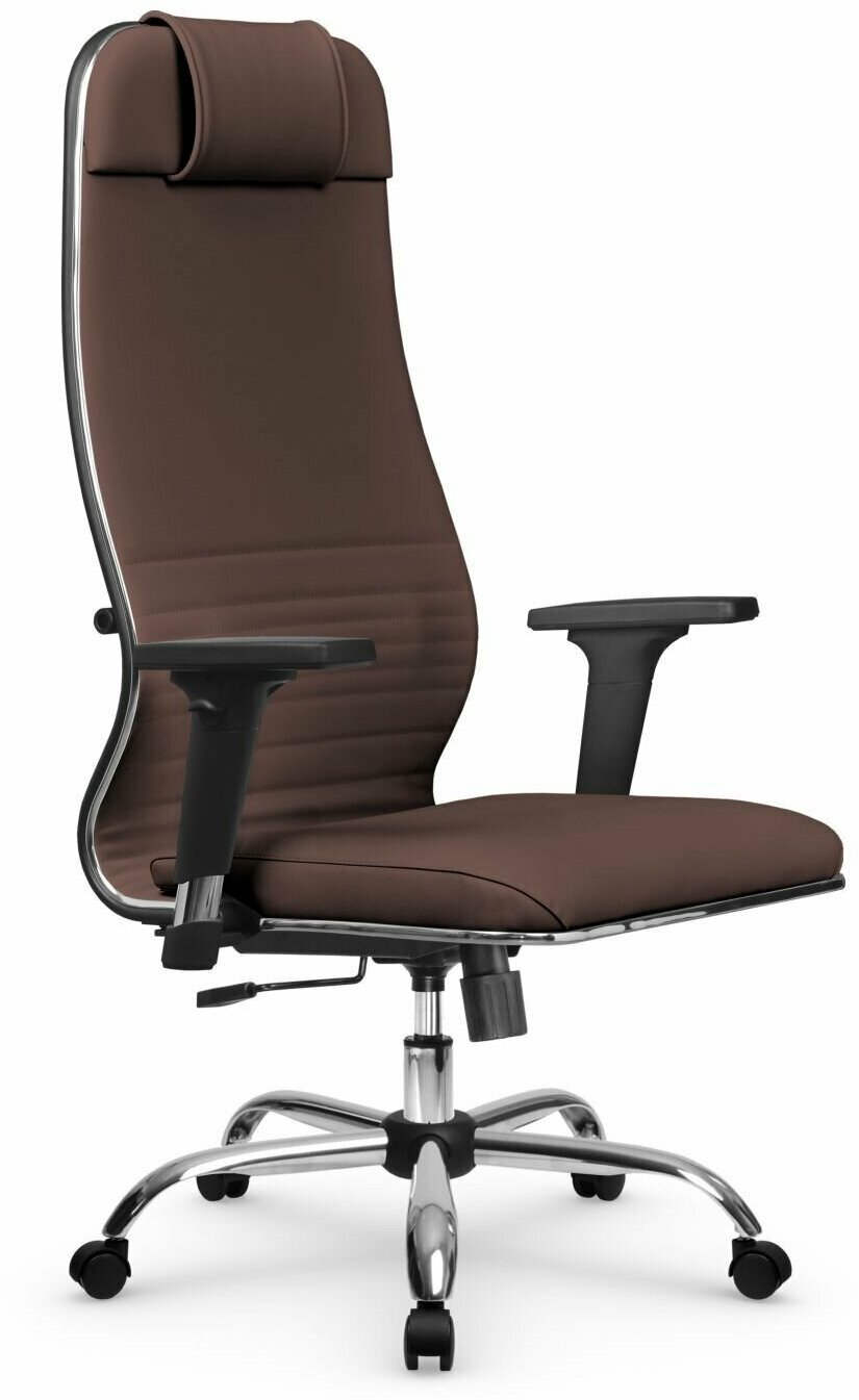 Компьютерное офисное кресло Metta L 1m 38К2/2D MPES, Топган (основание 17833), Темно-коричневое