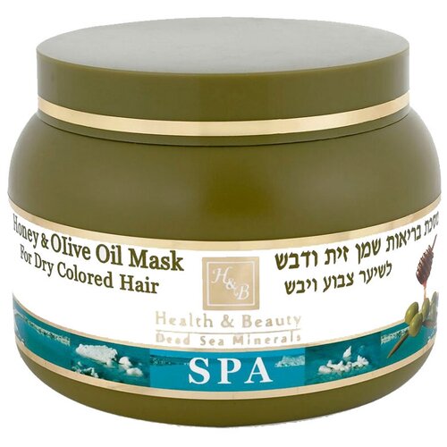 Купить Маска для волос Health & Beauty Mask Honey & Olive Oil For Dry Colored Hair, 250 мл, маска