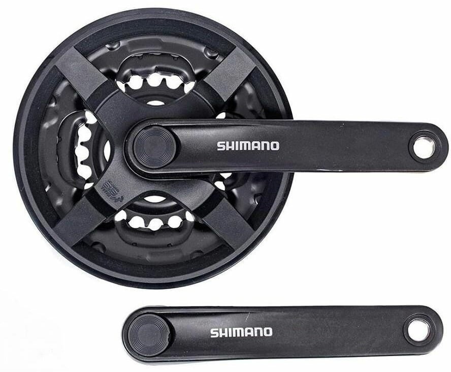 Шатун Shimano Tourney TY301 170мм 48/38/28 черный б/уп AFCTY301C888CL