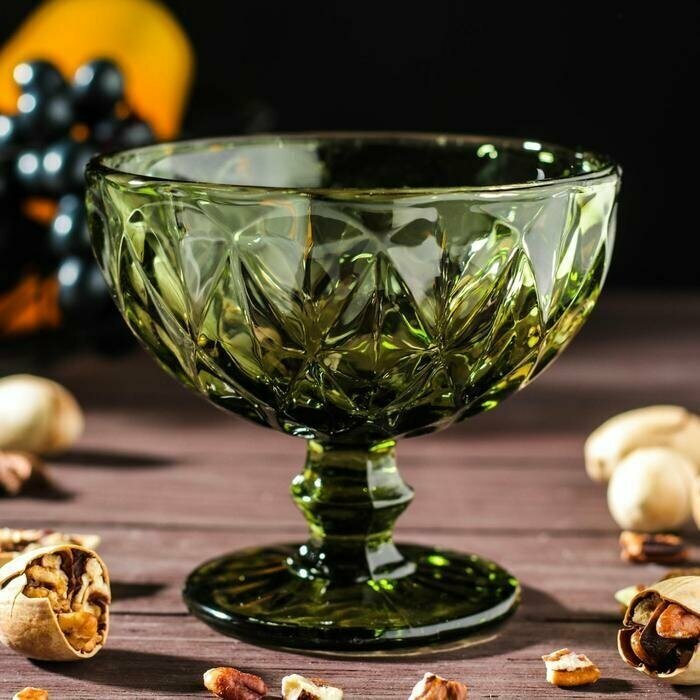 фото Креманка Magistro "Круиз", 350 мл, d-12 см, цвет зеленый