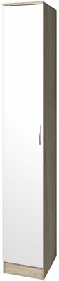 Шкаф прямой Фреш-1-1, Дуб сонома/Белый, 500x2100x600 мм