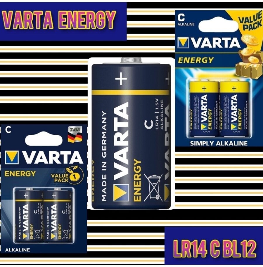 Батарейка Varta ENERGY LR14 C BL2 Alkaline 1.5V