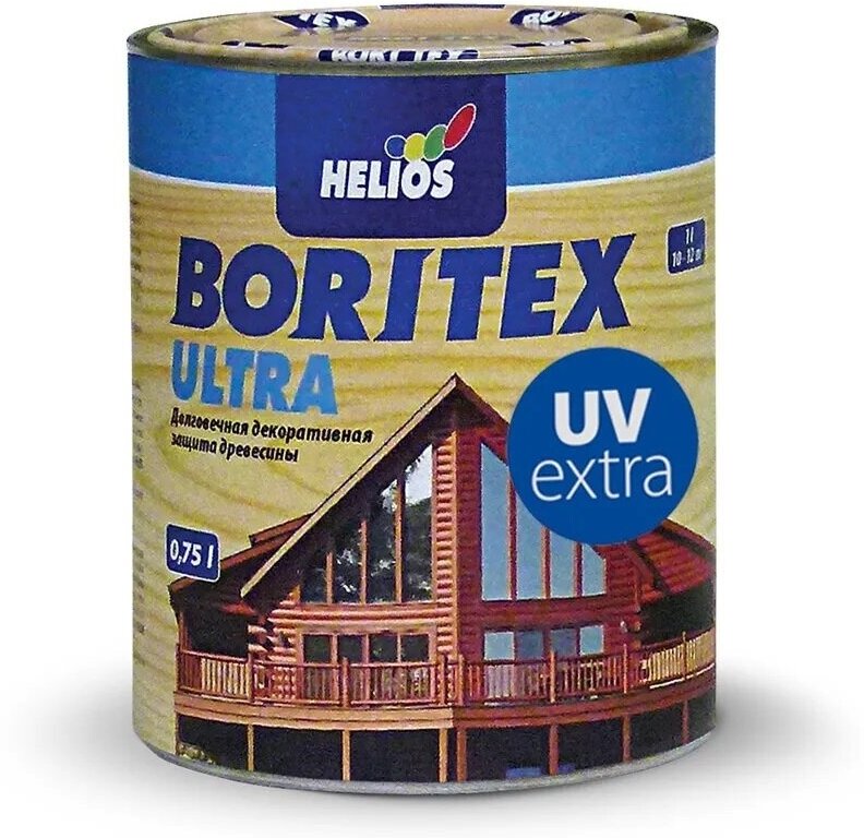 BORITEX ULTRA UV EXTRA 0,75л Бесцвет. Уф-защита Лазурь для защиты древесины 47965202