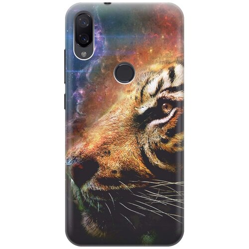 фото Cиликоновый чехол на xiaomi mi play / сяоми ми плей с принтом "космический тигр" gosso