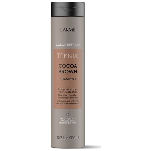 Lakme шампунь Teknia Color Refresh Cocoa Brown, 300 мл шампунь оттеночный lakme шампунь для обновления цвета коричневых оттенков волос color refresh