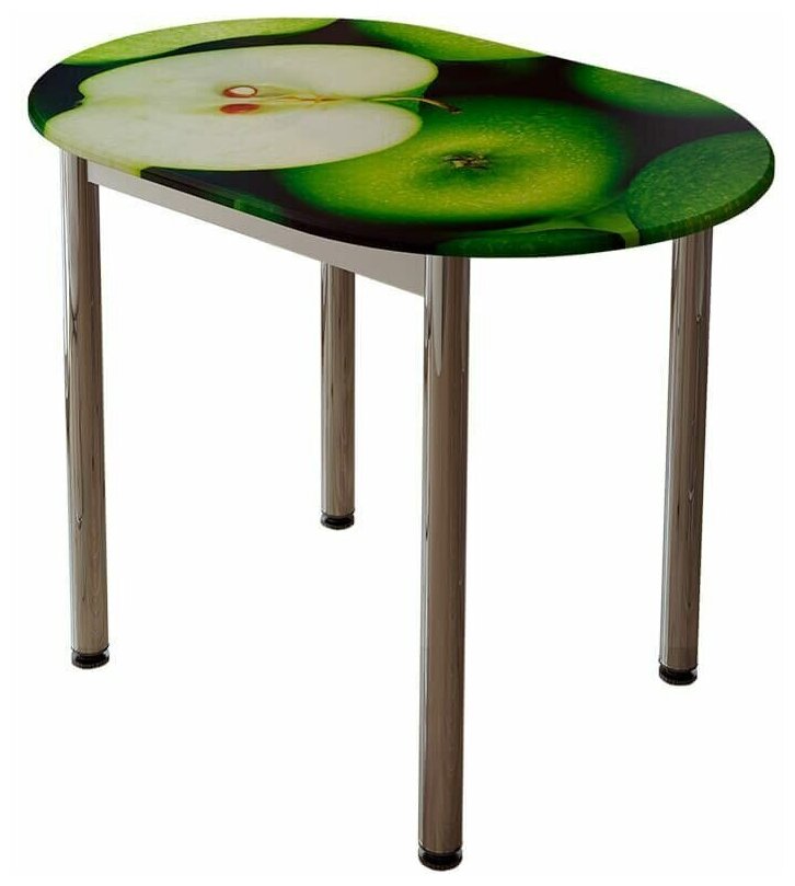 фото Стол обеденный с принтом BTS (Зеленое яблоко) БТС