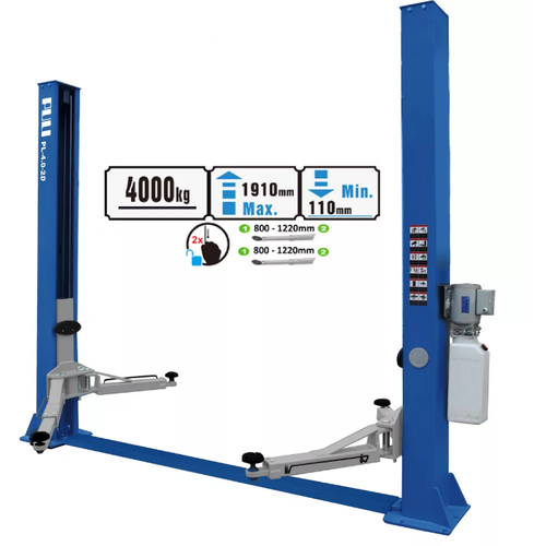 Электрогидравлический 2-х стоечный подъемник (г/п 4 т, 220 В) PULI PL4.0-2D с нижней синхронизацией