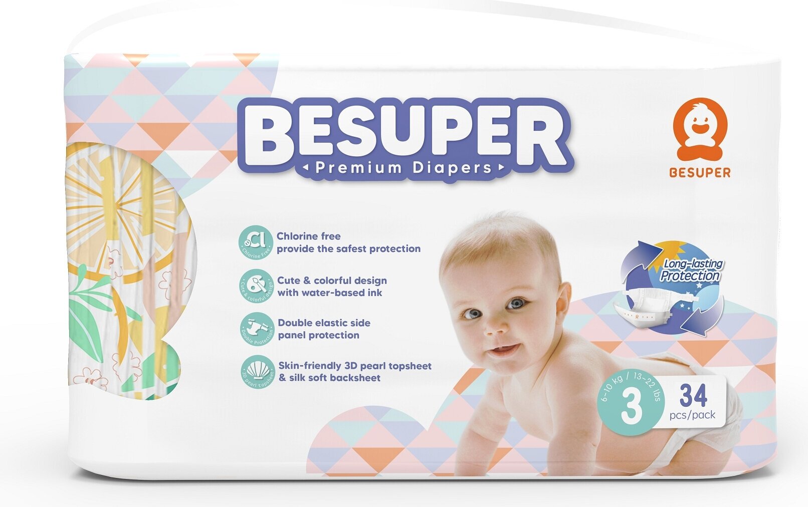 Diapers-подгузники BESUPER Premium