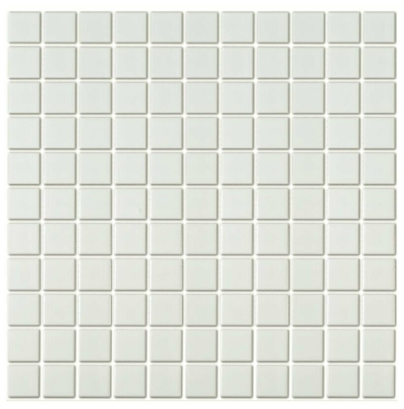Плитка - мозаика Bianco из керамогранита 30х30 см, толщина 6мм, цвет белый, матовая