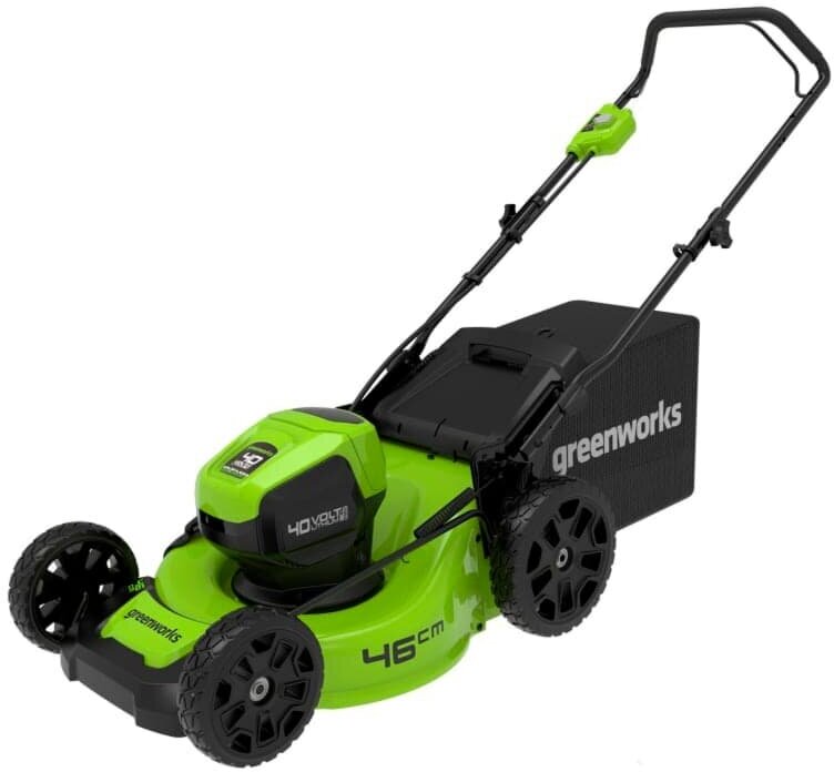 Газонокосилка Greenworks GD40LM46HP 2514407UB 40V 46см бесщеточная, 4 Ач аккумулятор и зарядное устройство, арт. 2514407UB