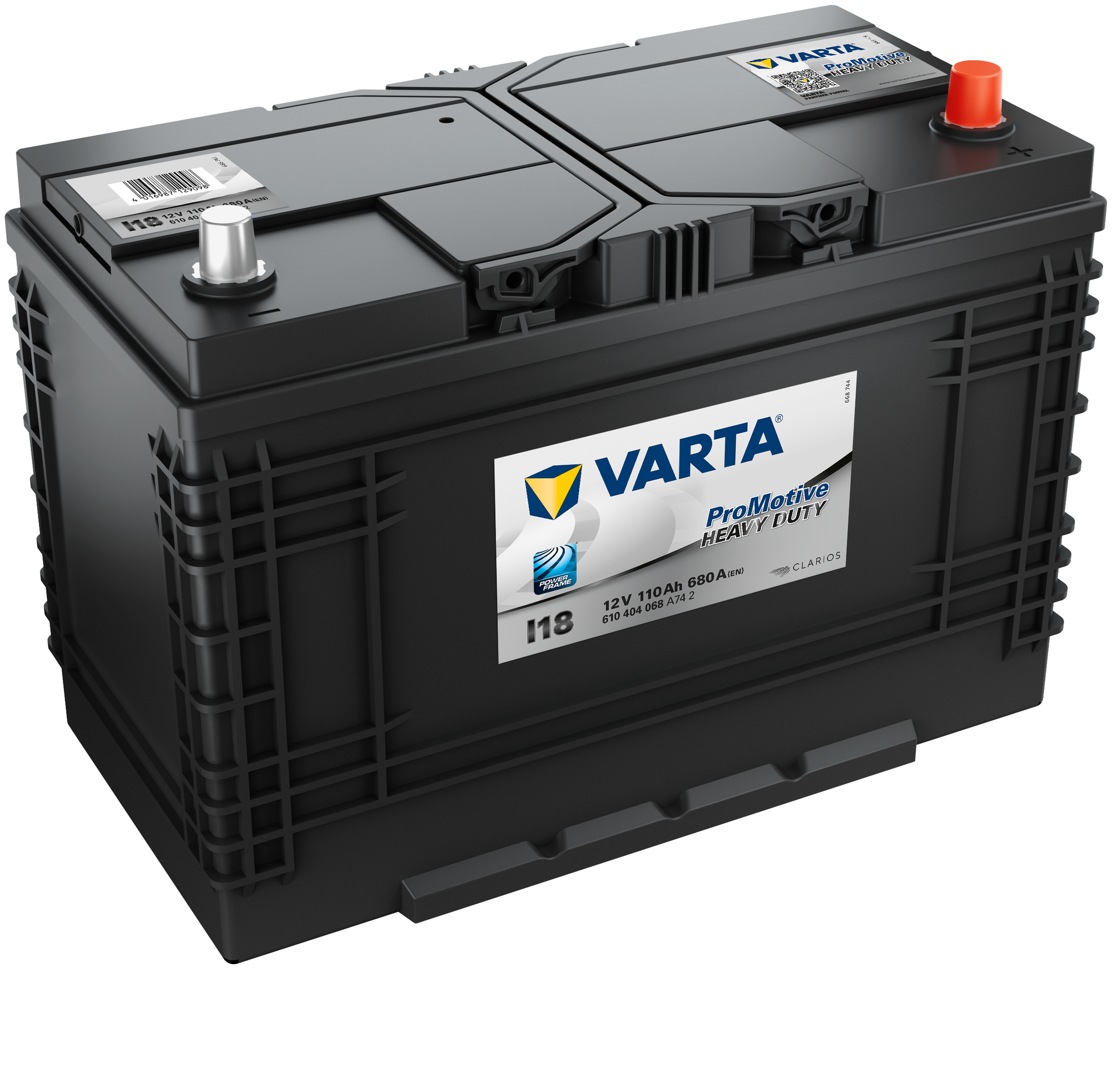 Аккумулятор varta promotive hd [12v 110ah 680a b01], varta, 610404068