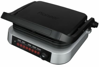 Гриль электрический PIONEER GR1020E(13984) 2100 Вт, черный матовый