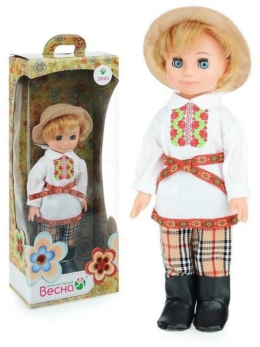 Весна Кукла Мальчик в белорусском костюме 30 см В3910 с 3 лет