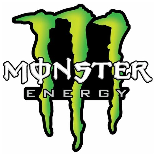 Наклейка Monster energy 15х13 см