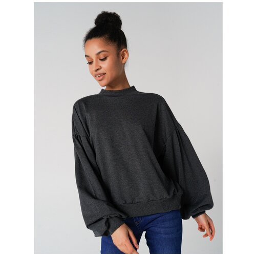 фото Толстовка твое 69454 размер xs, темно-серый меланж, women