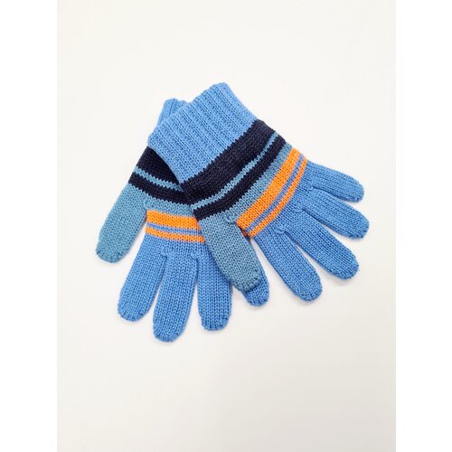 Перчатки Margot Bis, размер 12, голубой перчатки margot bis для мальчиков демисезонные размер 12 синий