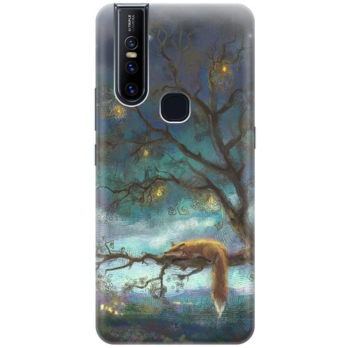 фото Re:pa накладка transparent для vivo v15 с принтом "лиса на дереве"