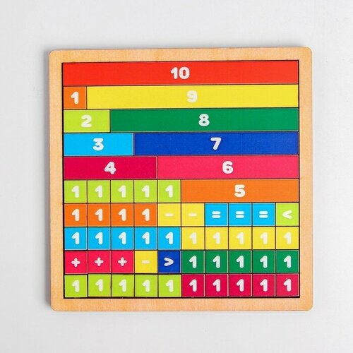 пазл головоломка сибирские игрушки логические палочки принцесса в замке 133104 Палочки для счёта «Математическая лесенка»