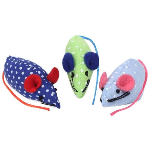 фото Набор игрушек для кошек (3 мышки), 50мм, triol