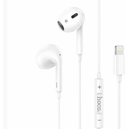 Наушники Hoco M1 MAX Lightning с микрофоном белые 74600₽