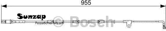 Датчик износа тормозных колодок передний Bosch 1987473028 для BMW X6 BMW X5