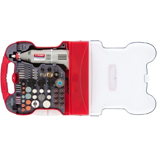 Гравер электрический ЗУБР ЗГ-130ЭК H172 с набором мини-насадок 172 штук 130 Вт серый 5891₽