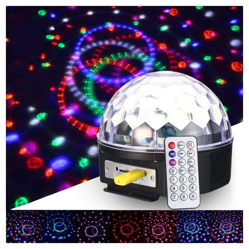 Диско-шар Luoweite MP3 LED Magic Ball Light