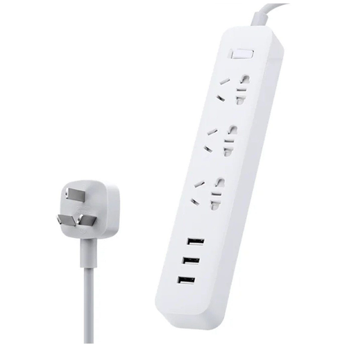 Удлинитель Xiaomi Power Strip (3 розетки + 3 USB) Белый