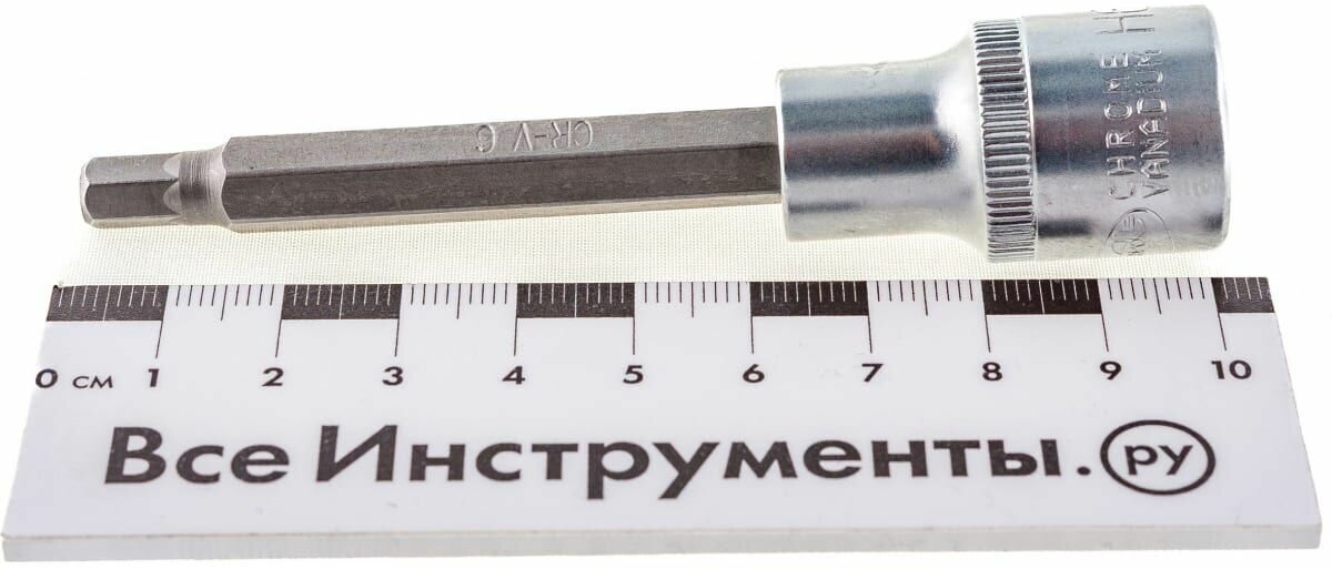 Головка сменная со вставкой шестигранник 6мм 1/2" 100мм